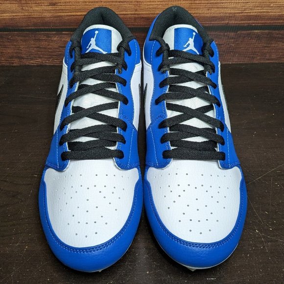 Nike Air Jordan 1 Low TD Men\'s 13 Royal White Black football cleats FJ6245-104 main image 5
